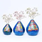 Ensemble de vases en céramique avec motifs berbères
