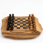 Échiquier en Bois d'Olivier – Pièce d’Artisanat Élégante – Image 2