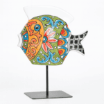 Poisson décoratif artisanal en céramique – Motifs au choix – Image 2