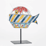 Poisson décoratif artisanal en céramique – Motifs au choix – Image 3