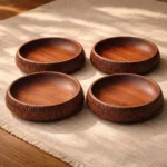 Vide-poche "Carthage" – Acajou ciselé à la main – Image 2