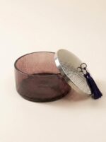 Bonbonnières en verre soufflé & cuivre martelé – Image 4