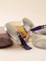 Bonbonnières en verre soufflé & cuivre martelé – Image 5