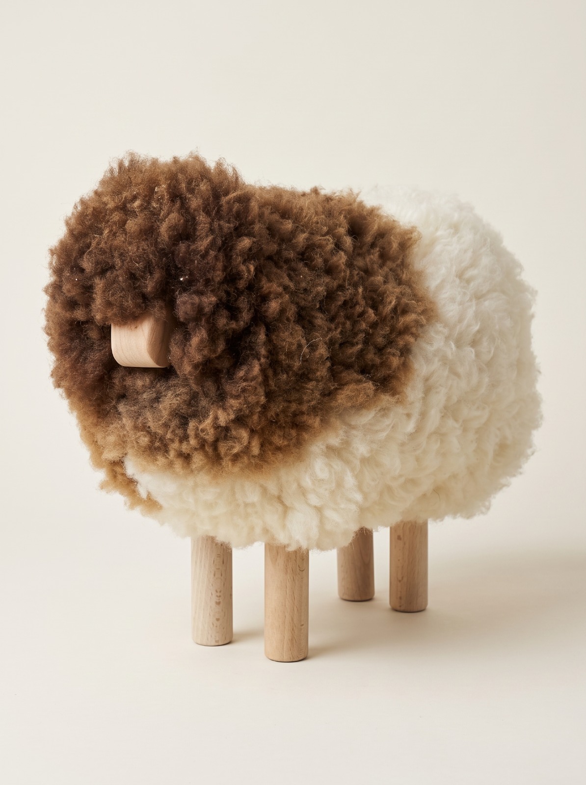 Mouton décoratif en laine