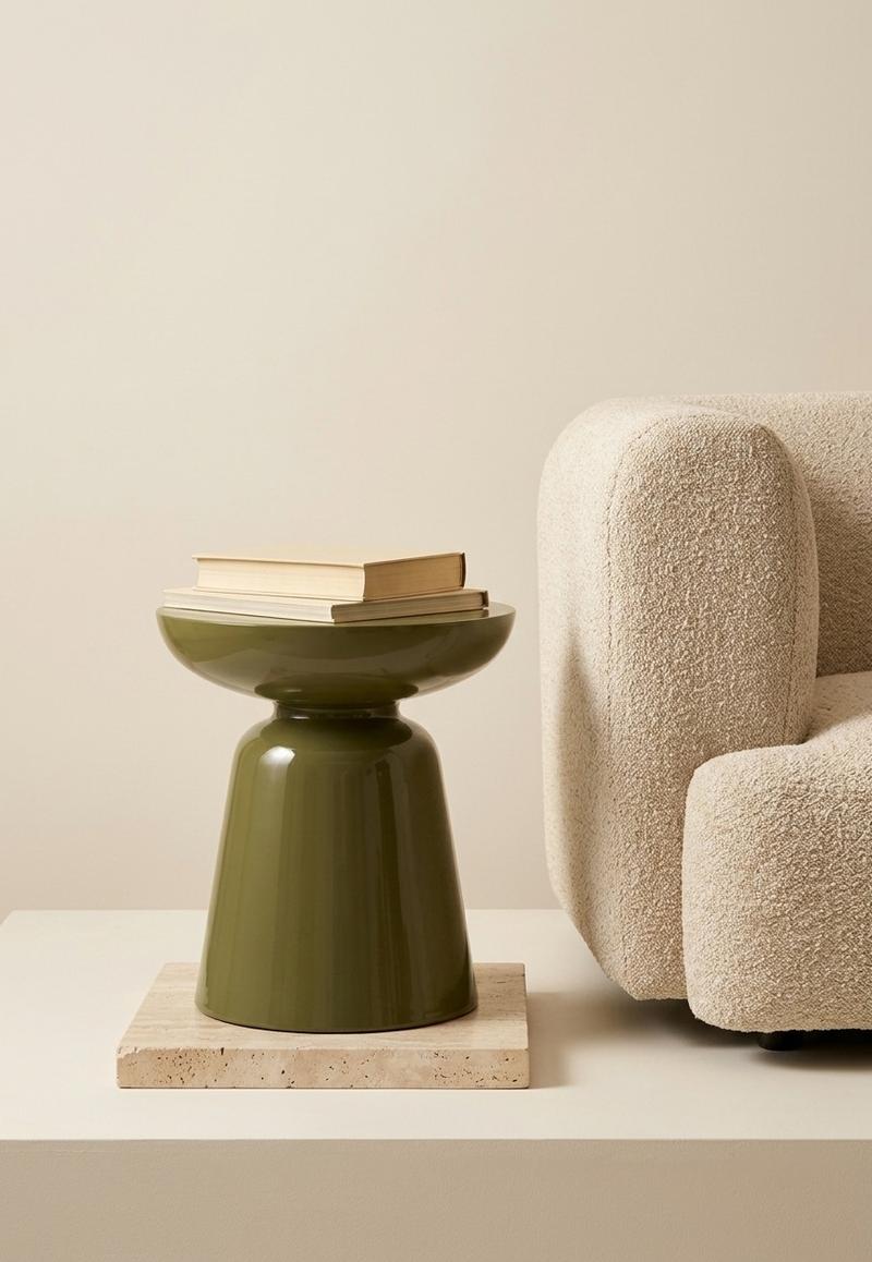 sougui_table_appoint_ceramique_verte_lifestyle_woocommerce Table d’appoint Alma – Image 1