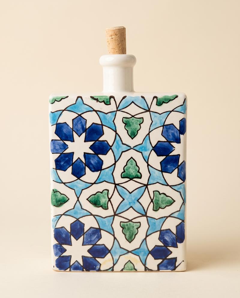 sougui_boite_mosaique_jaune_etoile_01_woocommerce Bouteille Azura en céramique – Motif zellige bleu – Image 1