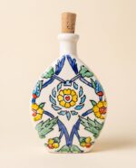 Bouteille en céramique – Motif floral – Image 4