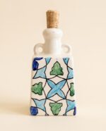 Bouteille Azura en céramique – Motif zellige bleu – Image 4