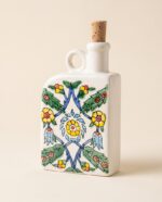 Bouteille en céramique – Motif floral – Image 2