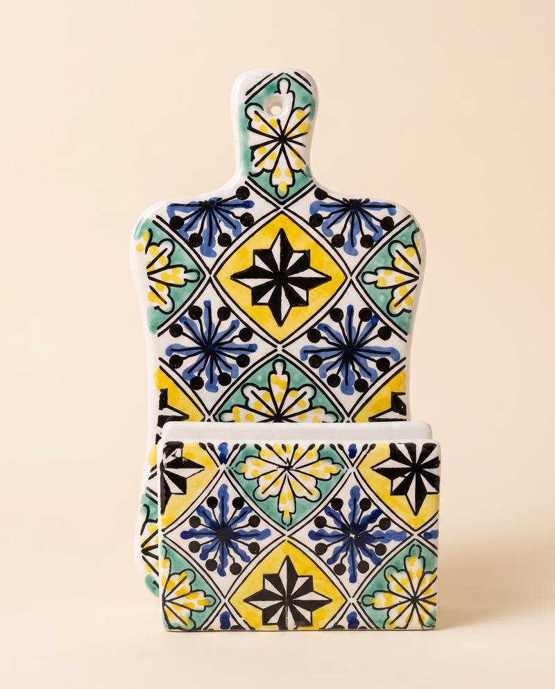 sougui_collection_mosaique_planche_boite_01_woocommerce Duo Table Andalou – Planche et Porte-Serviettes en Céramique – Image 1