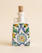 Bouteille en céramique – Motif floral – Image 3